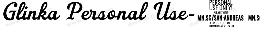 Glinka Personal Use字体转换